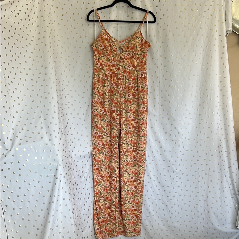 SO Floral Print Jumpsuit with Spaghetti Straps